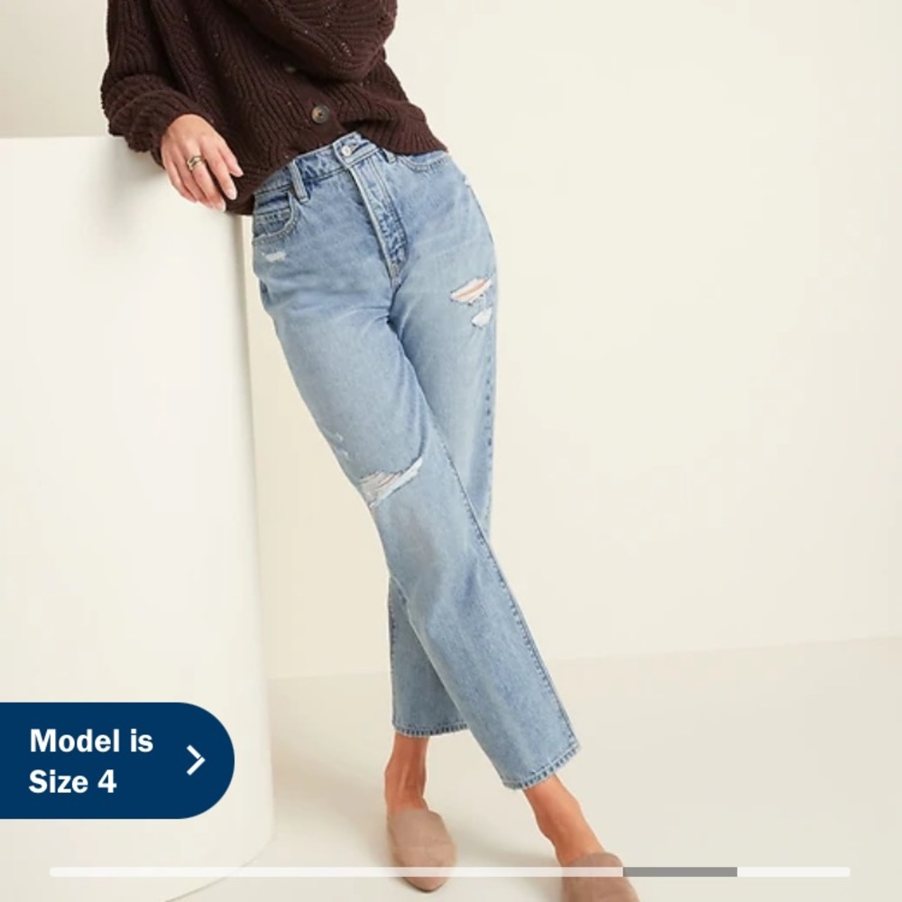 Extra High-Waisted Sky-Hi Straight Jeans